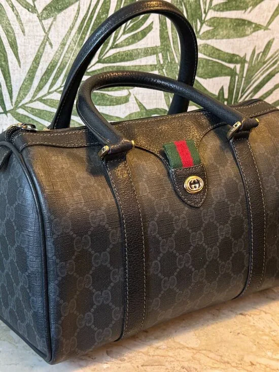 Vintage Gucci GG Monogram Canvas Boston Bag - Picture 3 of 13
